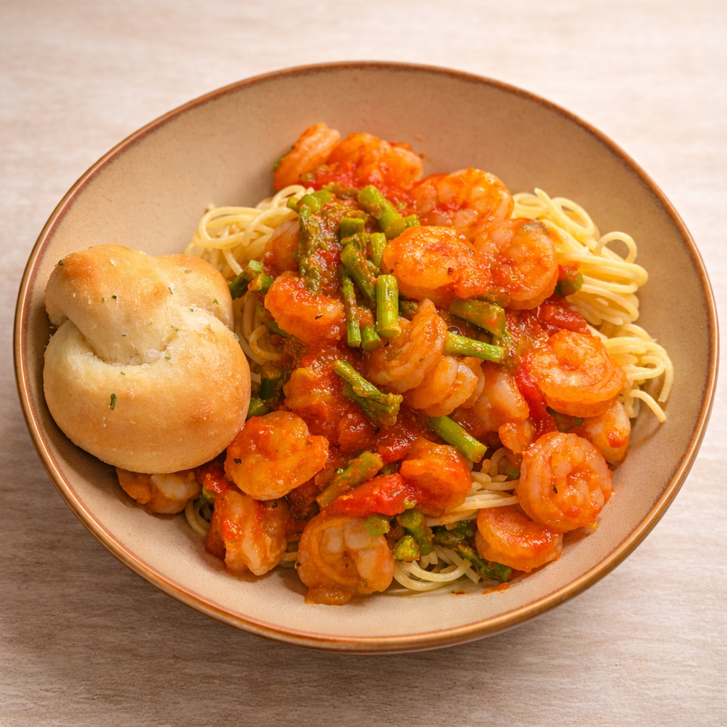 3 Ingredient Shrimp Pasta